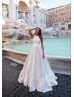 Sleeveless White Satin Minimalist Wedding Dress